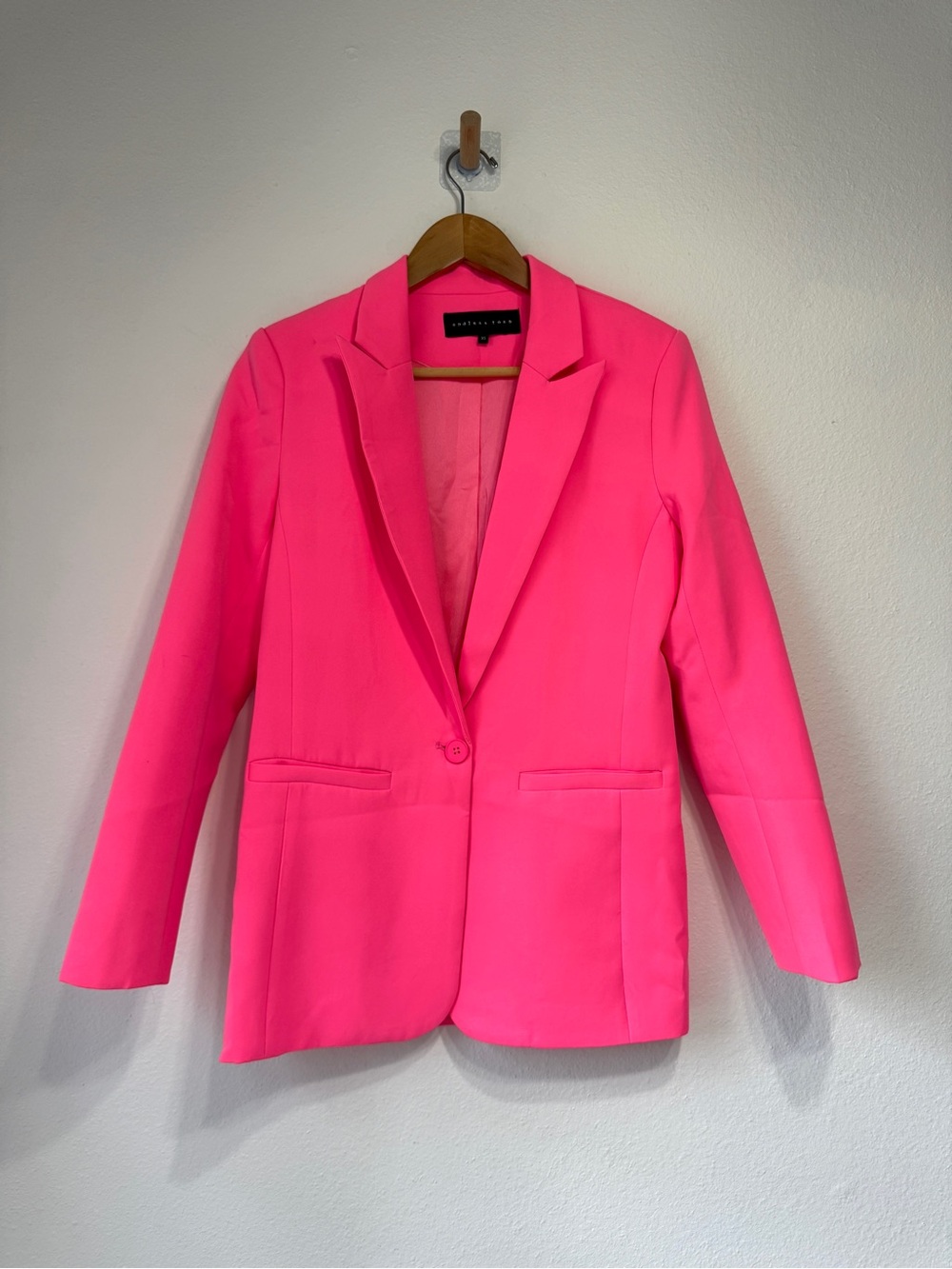Endless Rose Neon Pink Tailored Blazer Jacket XS - Picture 3 of 6